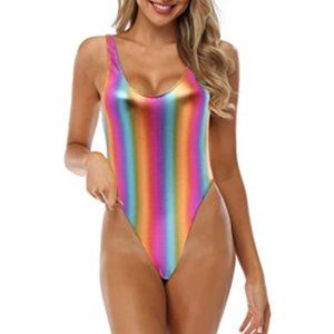 Balasam Retro Metallic Gymnastics Bathing suit